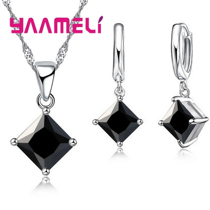 925 Sterling Silver Necklace & Earring Set