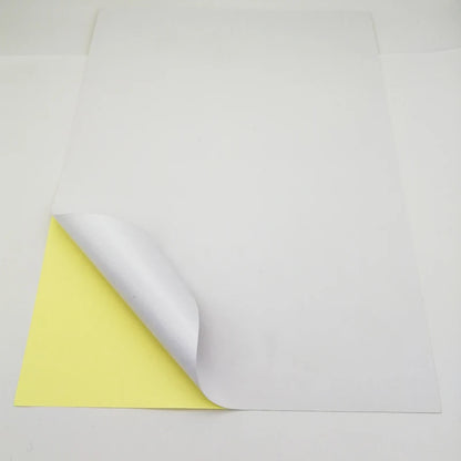 A4 Blank White Glossy Self-adhesive Label A4 Sticker Paper For Laser Printer - RJ0006