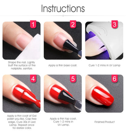Hema Free Semi Permanent Nail Gel Polish