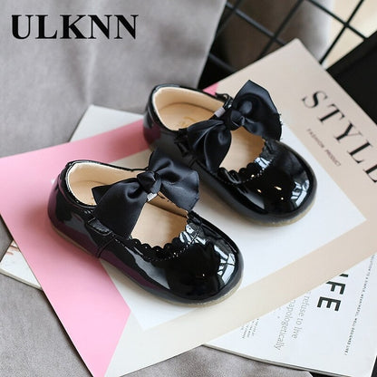 ULKNN Baby girls cute bow shoes