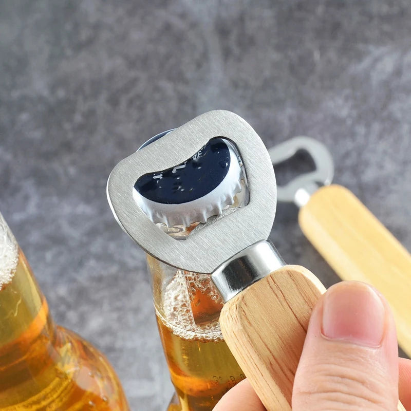 Wooden Handle Bottle Opener