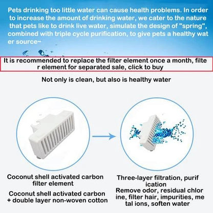Automatic Swan Cat & Dog Water Fountain Dispenser