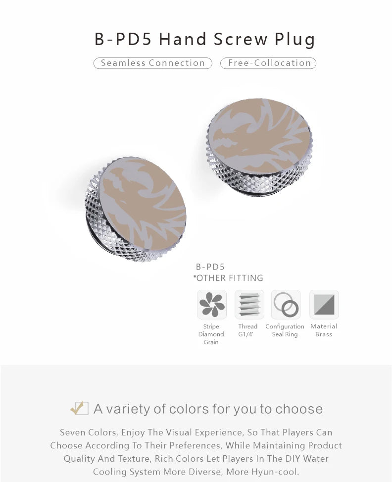 G1/4” Aluminum Stop Plug for PC Water Cooling Systems