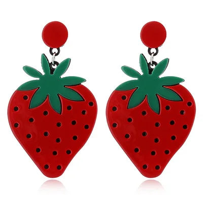 Fruit Vegetables Acrylic Drop Earrings