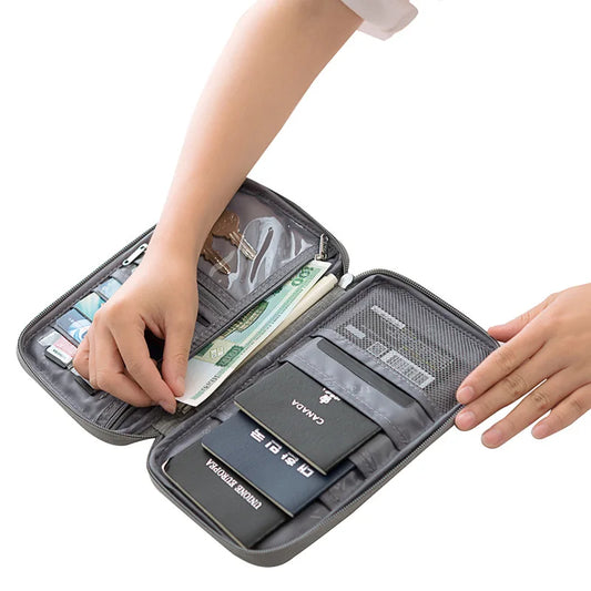 Family Passport Holder Waterproof Document Organizer