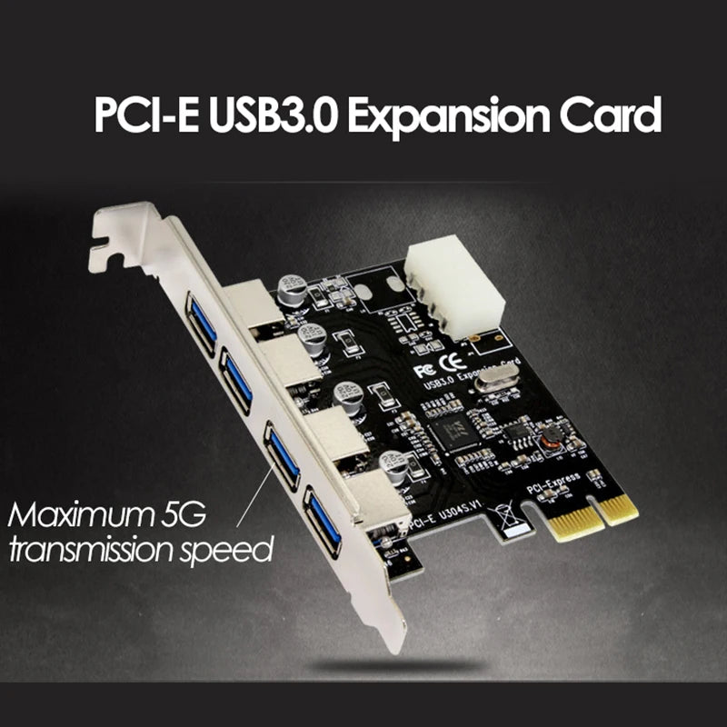 PCI Express to 4-Port USB 3.0 Expansion Adapter