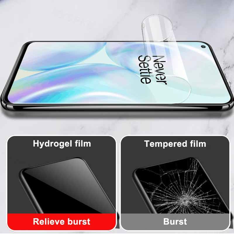 3Pcs Full Cover Hydrogel Film For Oneplus 7 8 9 7T Pro 8T 9R 9E 6 6T 5