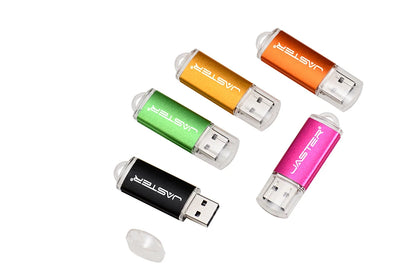 Portable USB 2.0 Memory Stick with Key Ring – Multiple Capacities & Colors