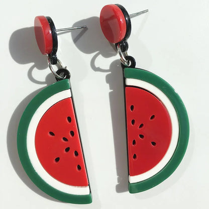 Fruit Vegetables Acrylic Drop Earrings