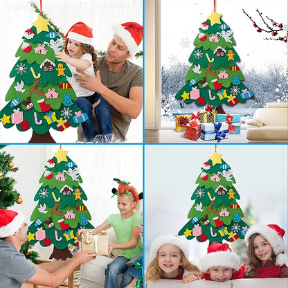Kids DIY Felt Christmas Tree Set