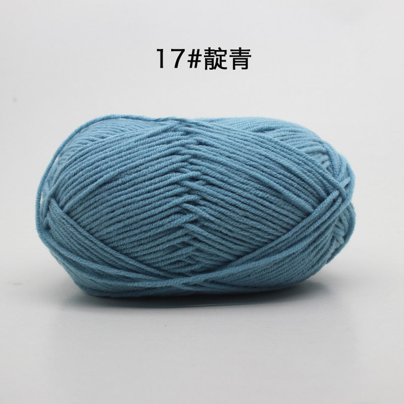 50g/Set 4ply Milk Cotton Knitting Wool Yarn