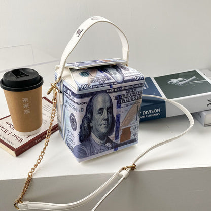 Fashion Dollar Pattern Crossbody Bag