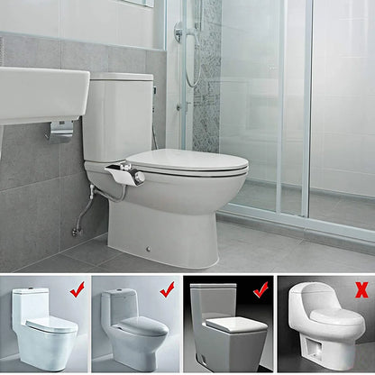 Dual Nozzle Bidet Toilet Seat Attachment