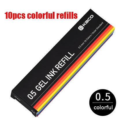 Kaco 10pcs 0.5mm Gel Pen Set