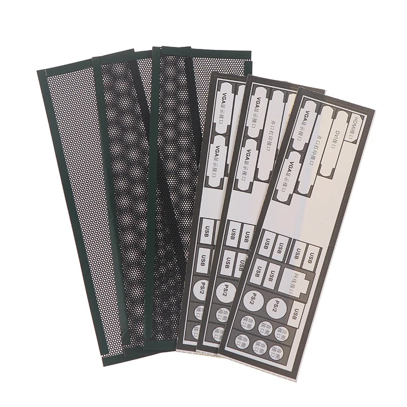 PVC Computer Case I/O Dust Filter Set