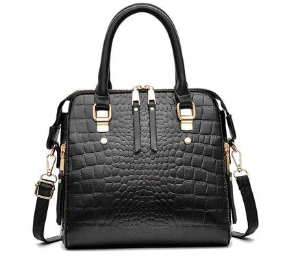 Crocodile Embossed PU Leather Tote Bag