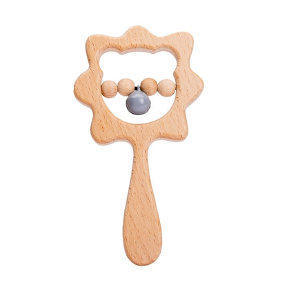 1PC Baby Wooden Rattle Beech