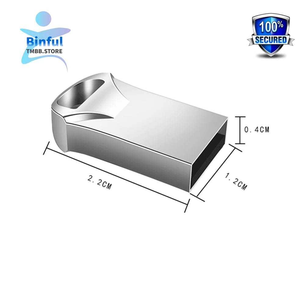 Binful Mini Metal Usb Flash Drive 4GB 8GB 16GB 32GB 64GB 128G