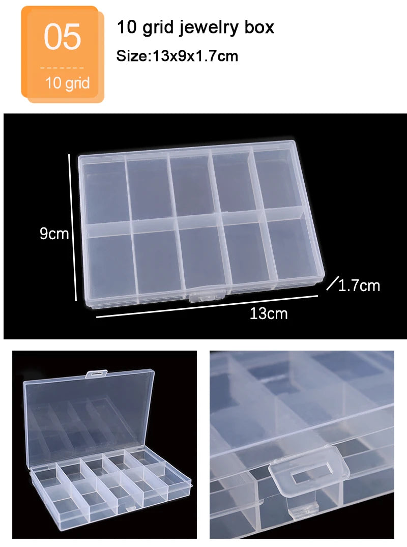 Plastic Box With Compartment Slot Organizer