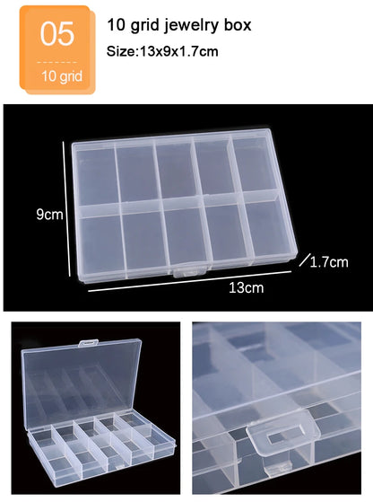 Plastic Box With Compartment Slot Organizer