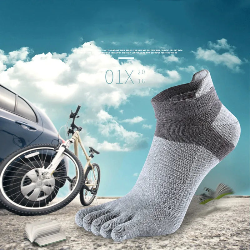 Men’s Cotton Five-Toe Socks 5 Pairs