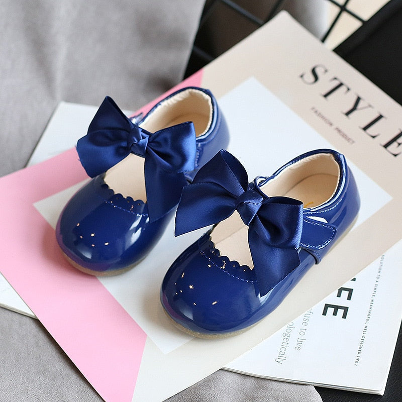 ULKNN Baby girls cute bow shoes