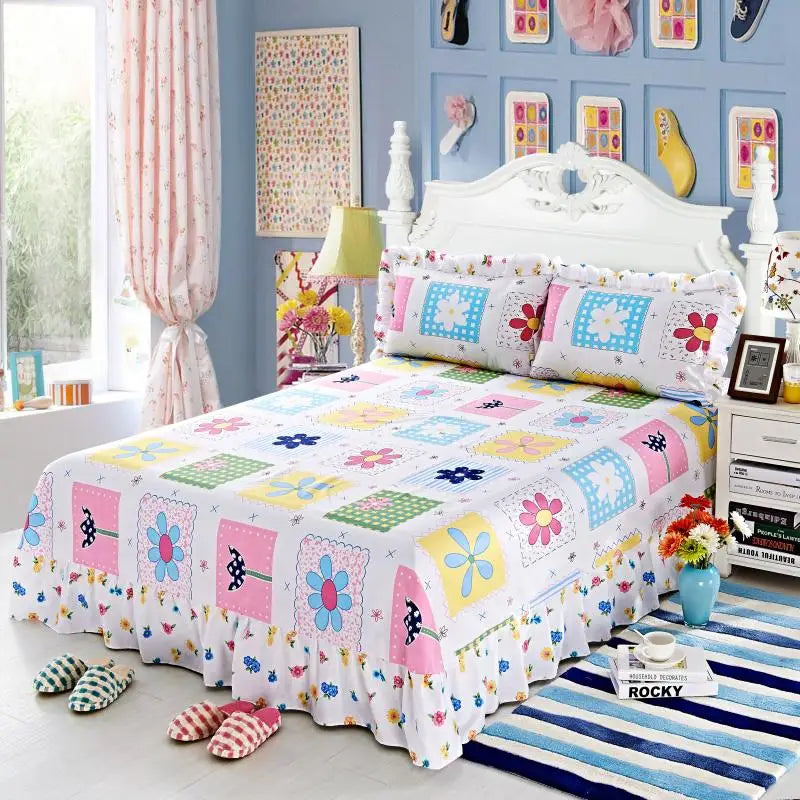 100% Pure Cotton  Large Bedsheet Queen King Size