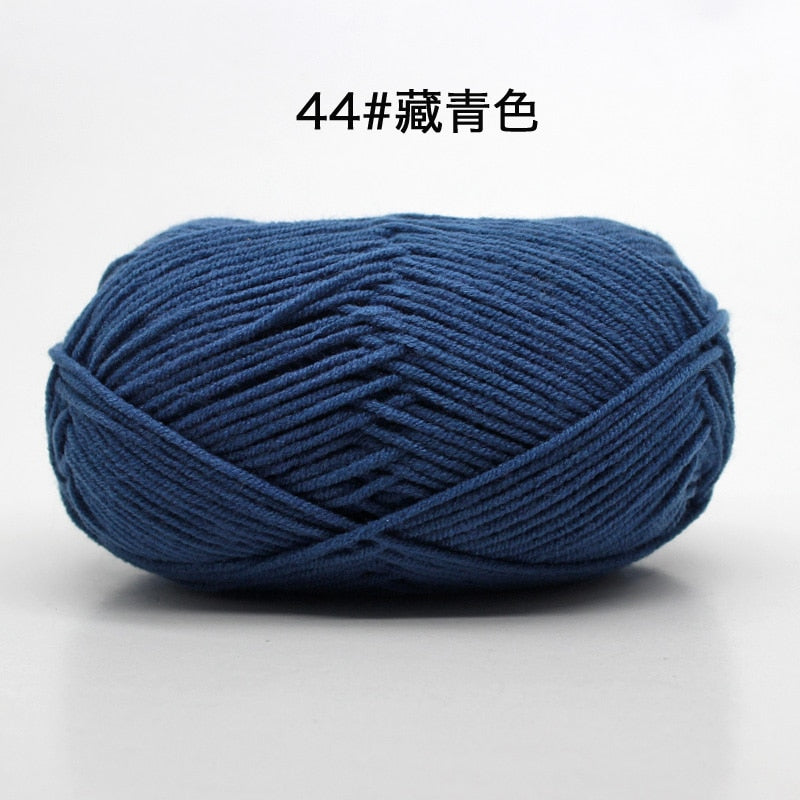 50g/Set 4ply Milk Cotton Knitting Wool Yarn