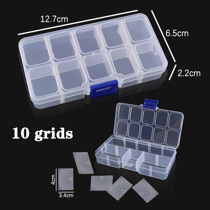 Plastic Box With Compartment Slot Organizer