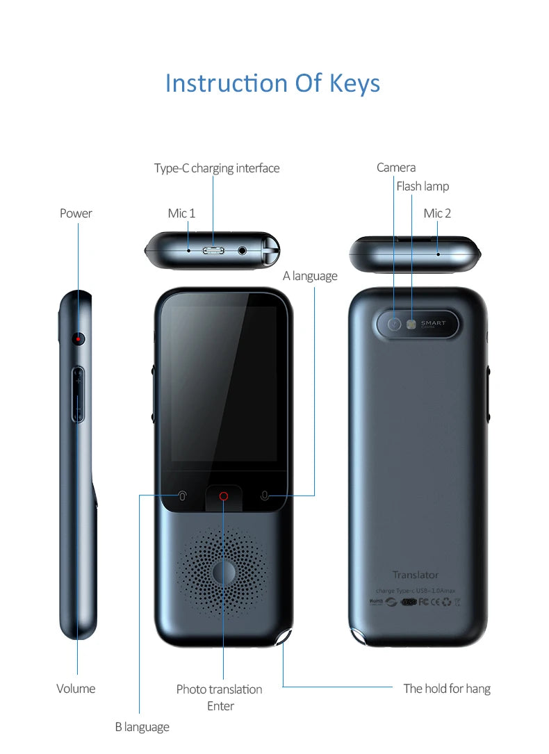 T11 AI Smart Language Translator Device
