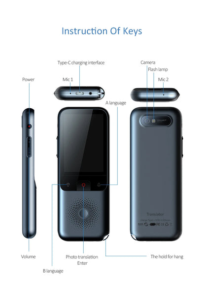 T11 AI Smart Language Translator Device