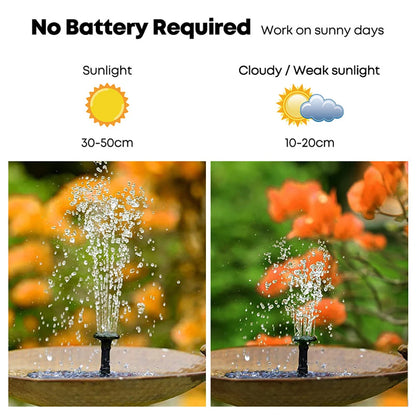 Solar Floating Water Fountain