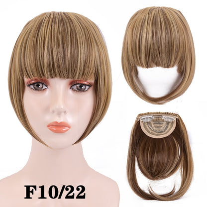 Leeons Short Synthetic Bangs Heat Resistant Hairpieces