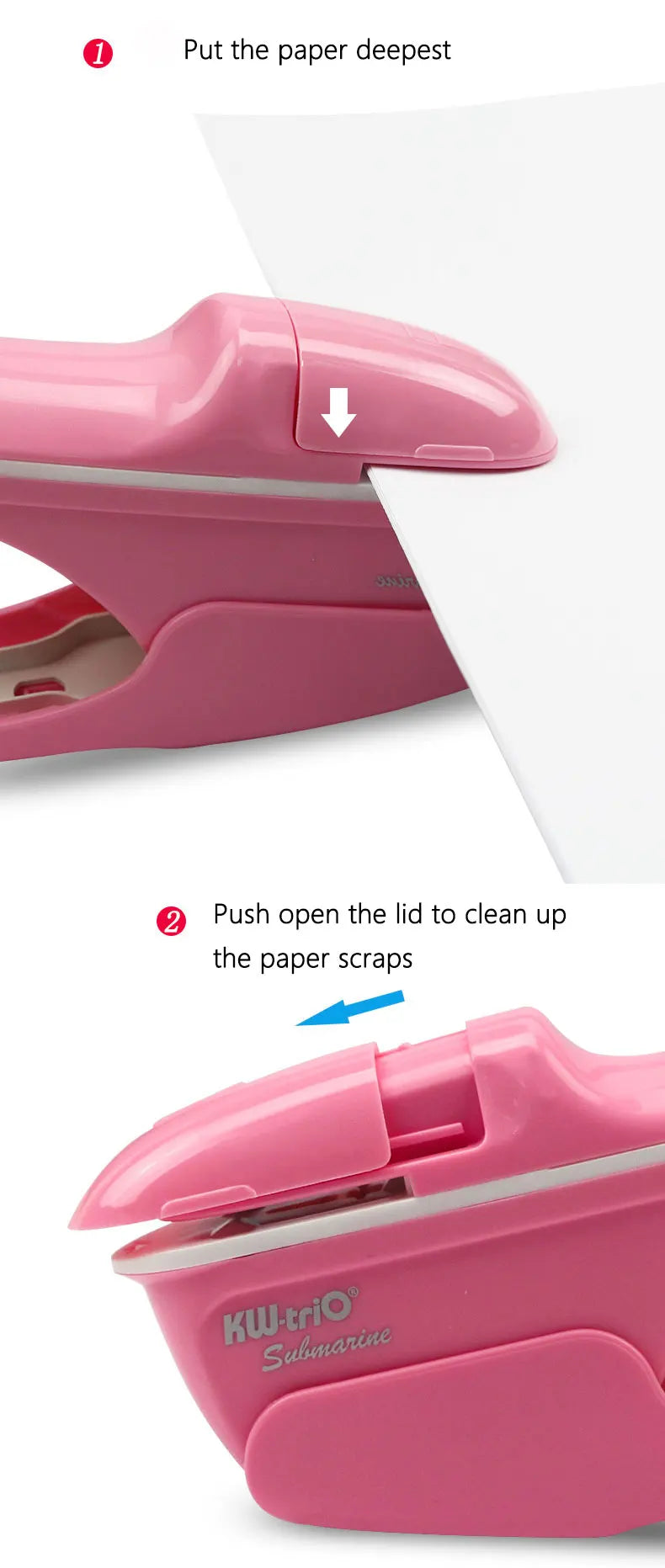 Mini Staple-Free Paper Stapler