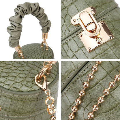 Crocodile Pattern Crossbody Bag