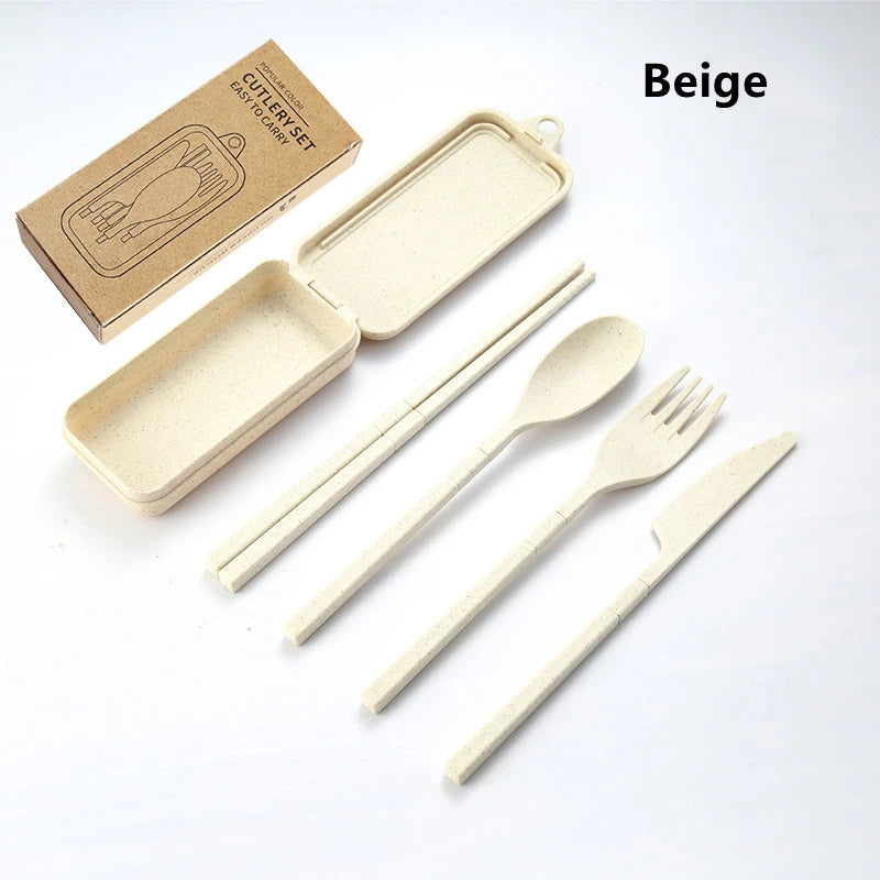 Portable Wheat Straw Cutlery Set