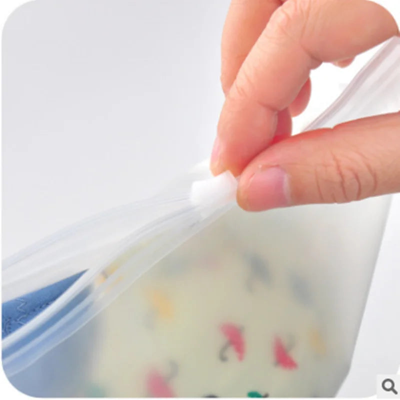 30Pcs Plastic Storage Bag Matte Clear With Zipper