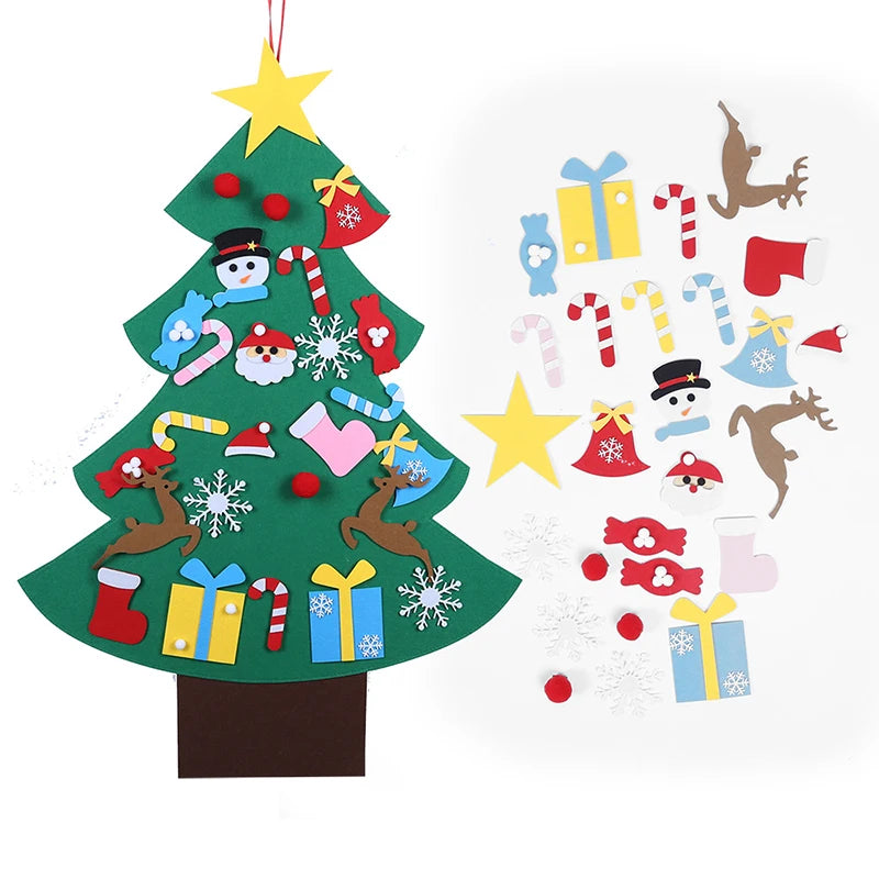 Kids DIY Felt Christmas Tree Set