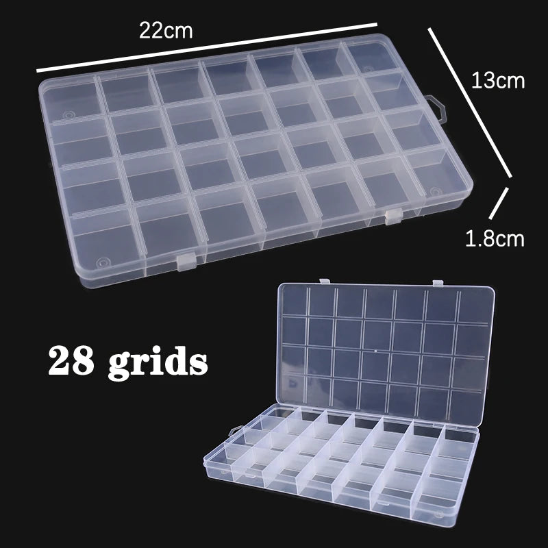 Plastic Box With Compartment Slot Organizer