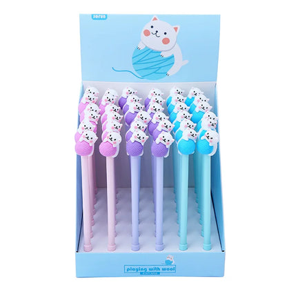 3 Pcs/lot Creative Cute Cat Ball Gel Pen