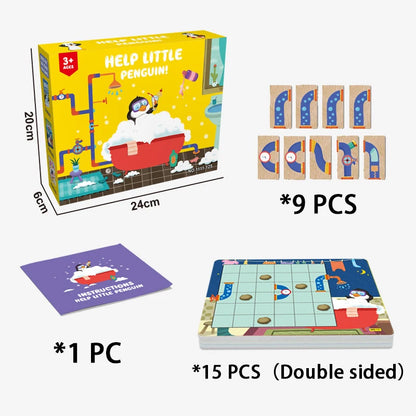 Kid Maze Jigsaw Toy Interaction Board Game