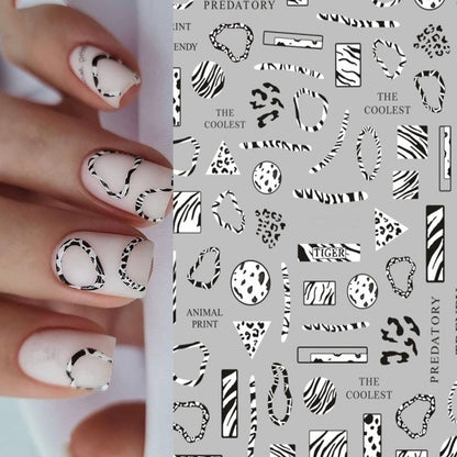 3D Acrylic Engraved  Nail Sticker