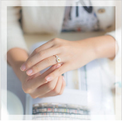 Vintage Daisy Flower Ring