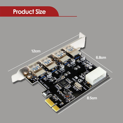 PCI Express to 4-Port USB 3.0 Expansion Adapter