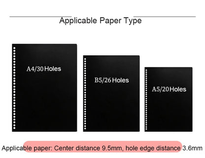 A4 Plastic Loose-Leaf Binding Rings