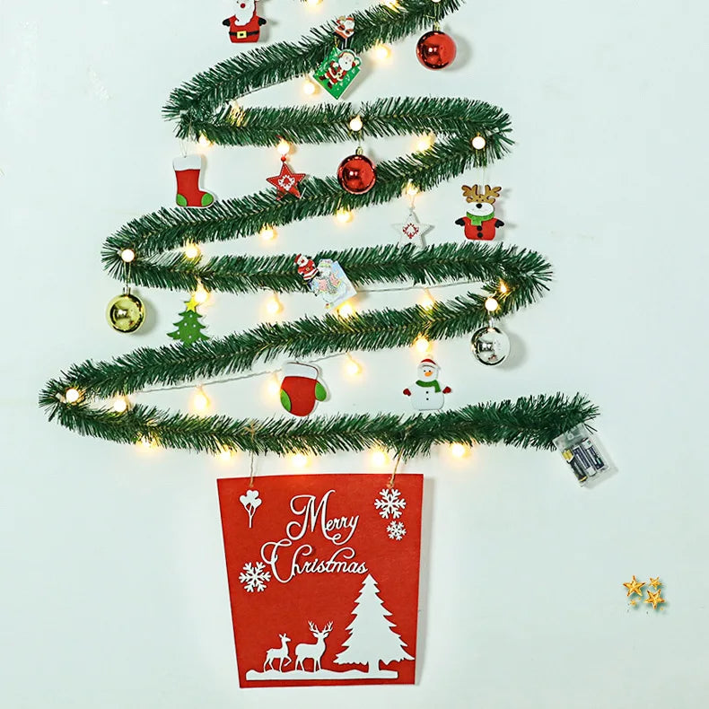 DIY Light-Up Christmas Wall Tree