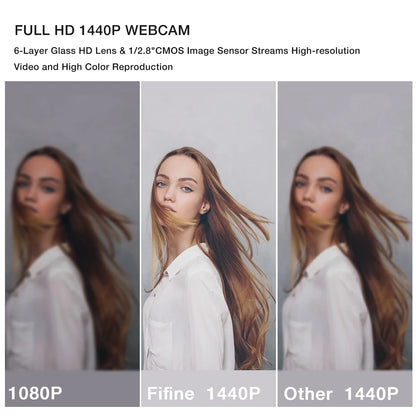K420 1440p USB Webcam with Microphone & Tripod