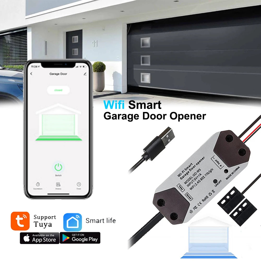 Smart WiFi Remote Control Wireless Garage Opener