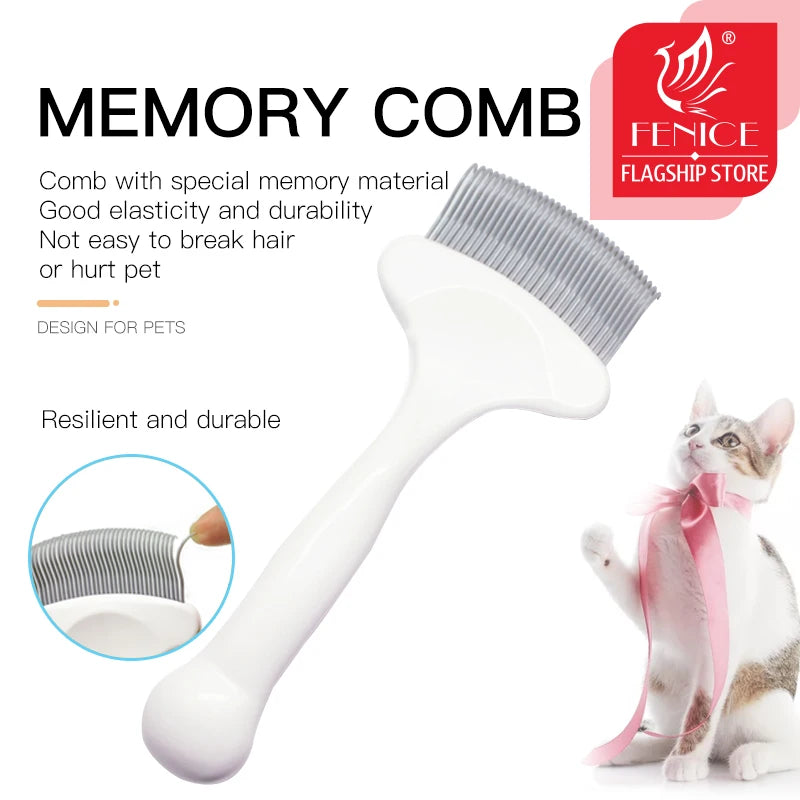 Fenice Pet Hair Removal Comb Brush for Dogs & Cats