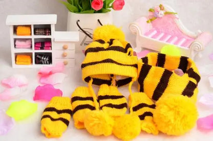 Knitted Dog Hat & Scarf Set